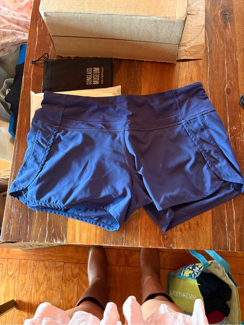 lululemon athletica Deep Blue Athletic Shorts